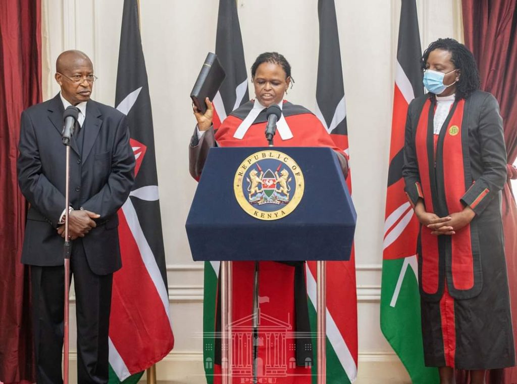 Justice Martha Karambu Koome sworn in as the new Chief Justice and President of the Supreme Court of Kenya